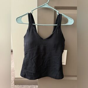 Black lululemon waist length align tank